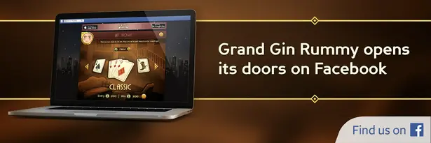 Grand Gin Rummy available now on Facebook