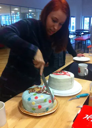 Fluffy Birds and Bubble Speed Birthday Cake