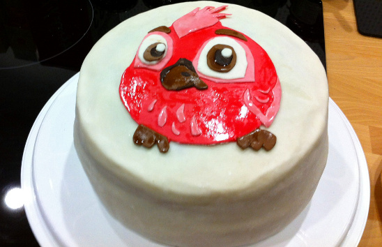 Fluffy Birds and Bubble Speed Birthday Cake