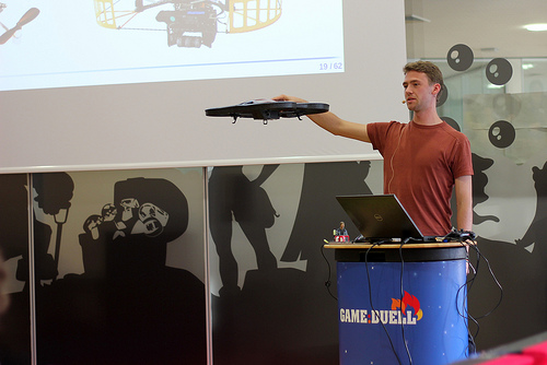 Video + Photos: Autonomous Navigation of Quadrocopters with Jakob Engel