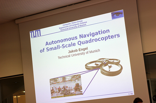 Video + Photos: Autonomous Navigation of Quadrocopters with Jakob Engel